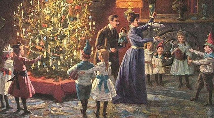Как отмечали Новый год и Рождество в 19 веке   